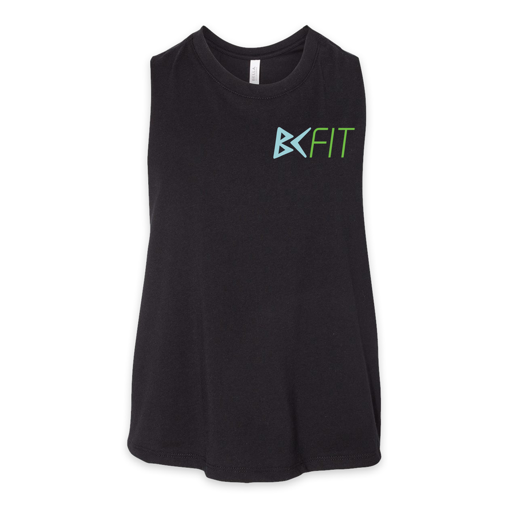 BC Fit Ladies Racerback Cropped Tank! 