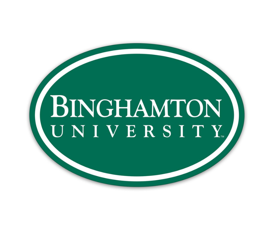 Binghamton University Green Car Magnet