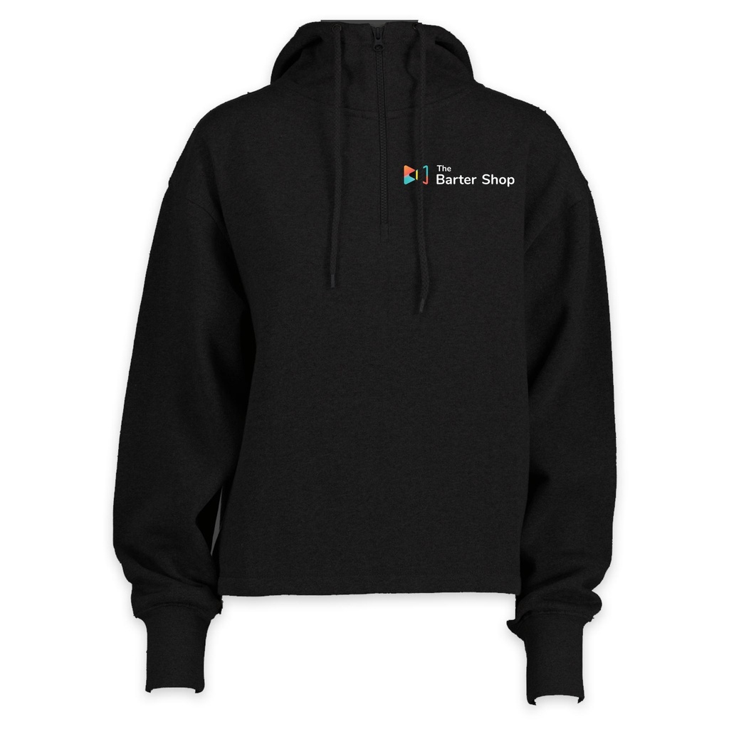 Barter Shop 1/4 Zip Ladies Hoodie