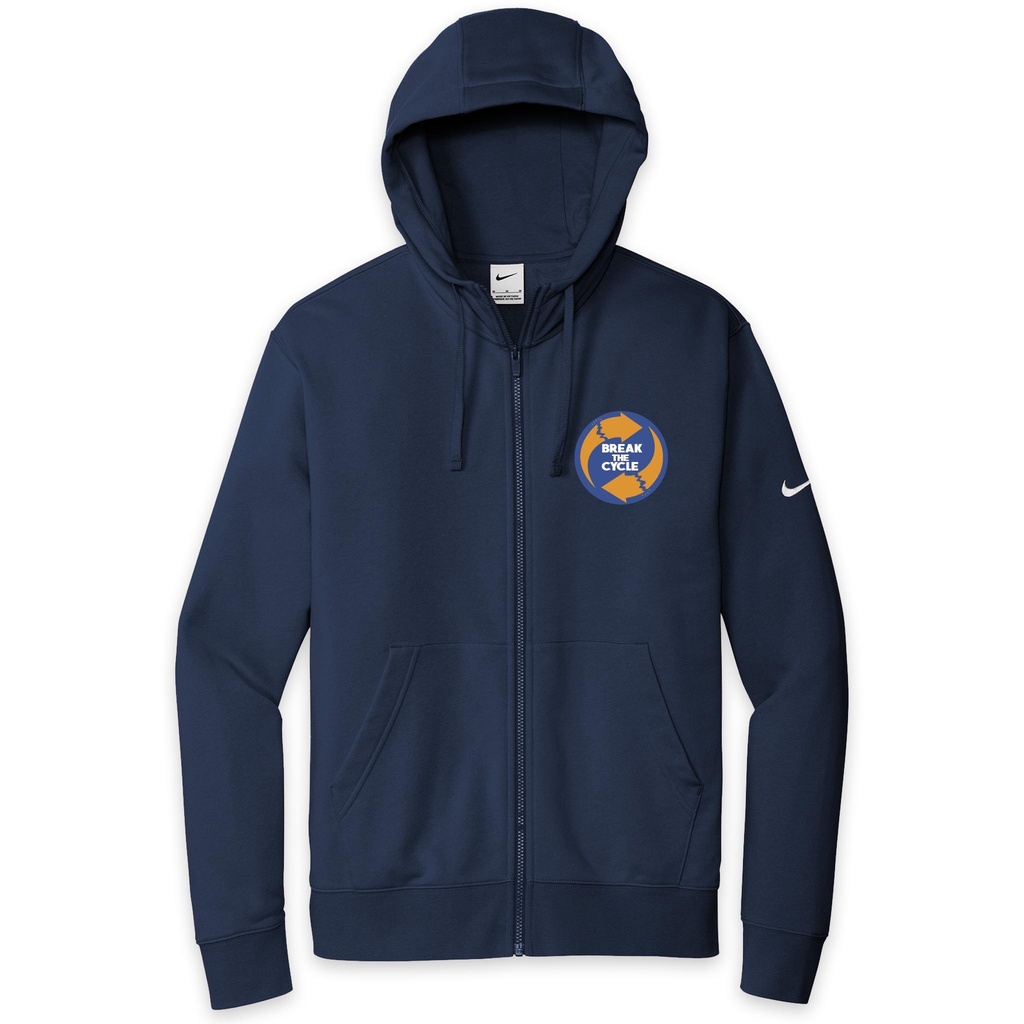 Break the Cycle Nike Club Fleece Full-Zip Hoodie