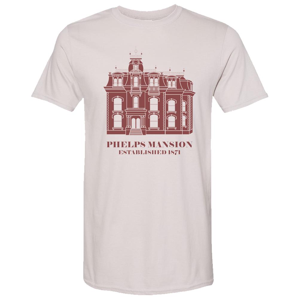 Phelps Mansion T-Shirt Grey with Mansion
