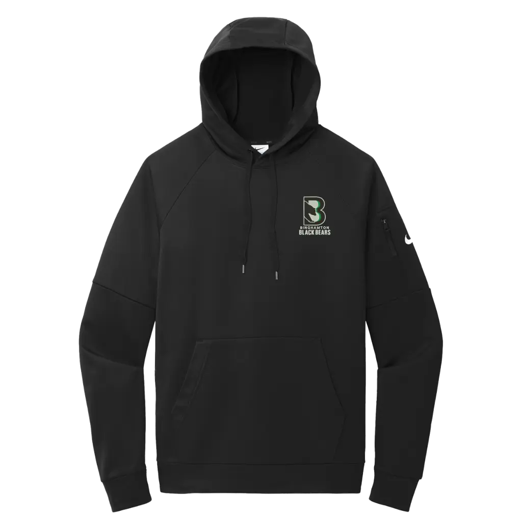Binghamton Black Bears Nike Therma-FIT Pocket Pullover Fleece Hoodie