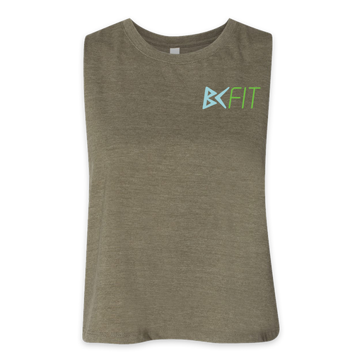 BC Fit Ladies Racerback Cropped Tank! 