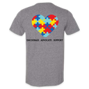 Alive With Autism - YOUTH - Heart Full Back, Logo Left Chest