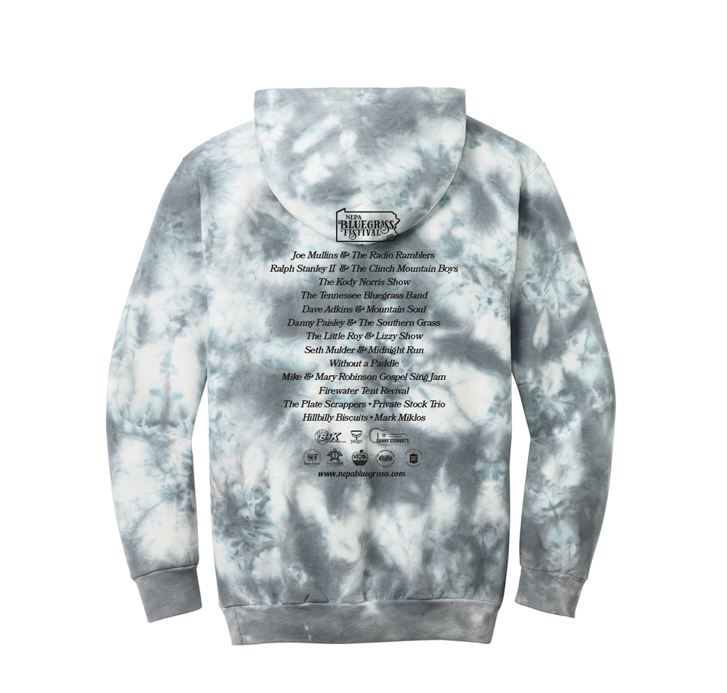 *NEPA Bluegrass Festival 2025 - Full Color Tie Dye Hoodie!
