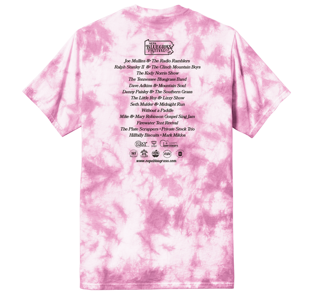 *NEPA Bluegrass Festival 2025 - Full Color Tie Dye Tee!