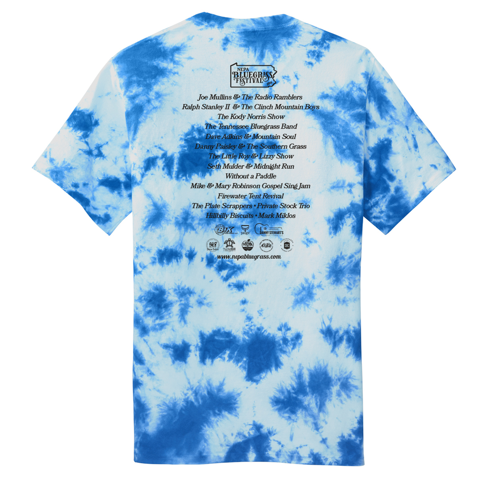 *NEPA Bluegrass Festival 2025 - Full Color Tie Dye Tee!