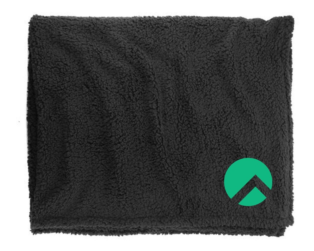 [BP36-Black] Rocky Linux Sherpa Blanket (Black)