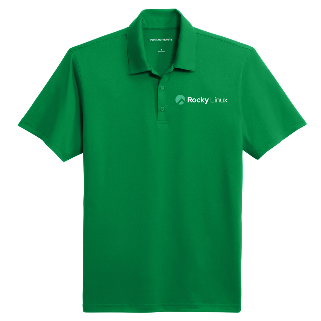 [K398-XS-Spring Green] Rocky Linux Men's Performance Golf Polos (Spring Green, XS)