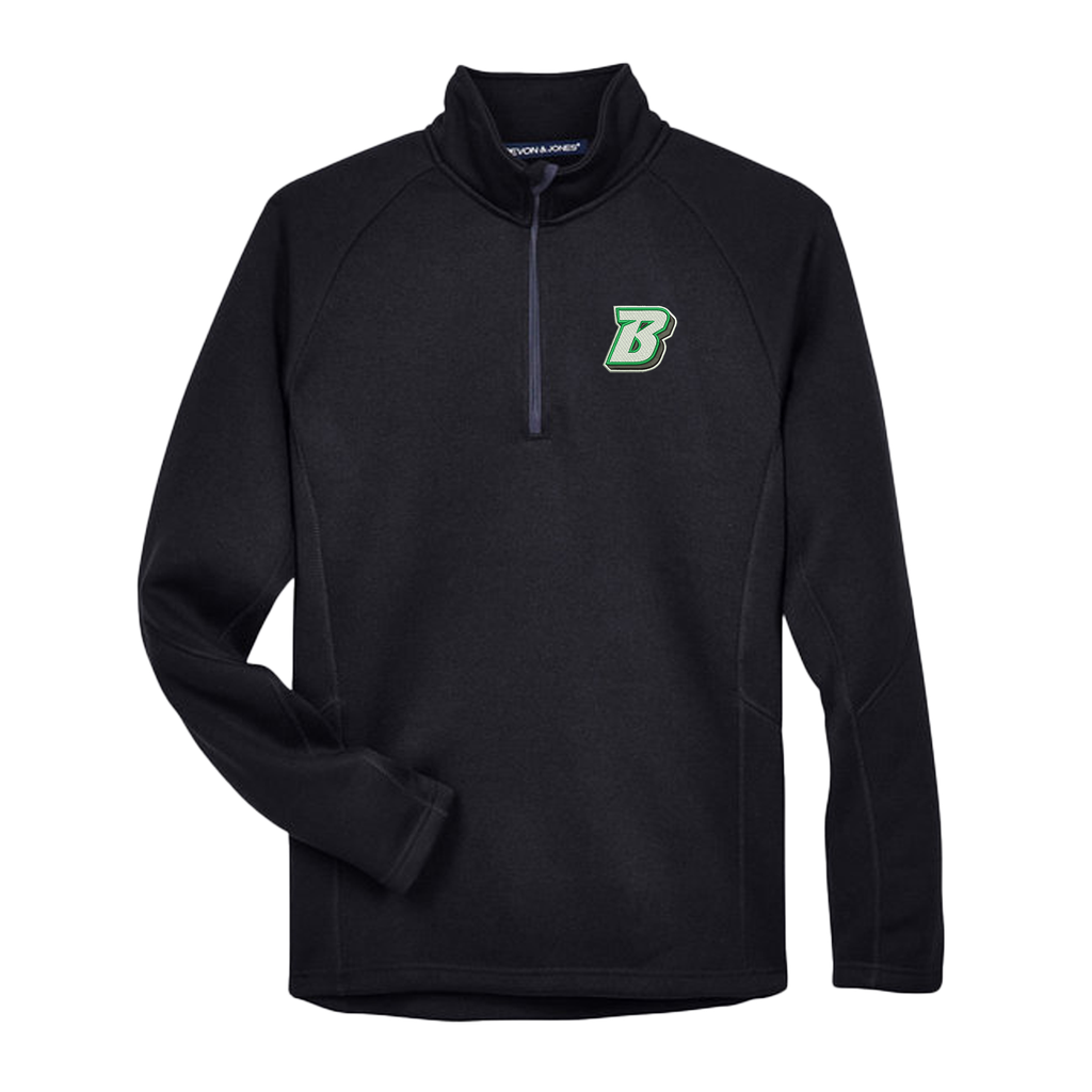 BU Admissions Adult Embroidered Devon & Jones Sweater Fleece Quarter Zip 