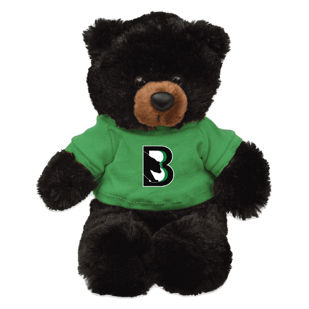 [1067 - Buster Bear] Black Bears Teddy Bear  (Black Bears Classic Logo)