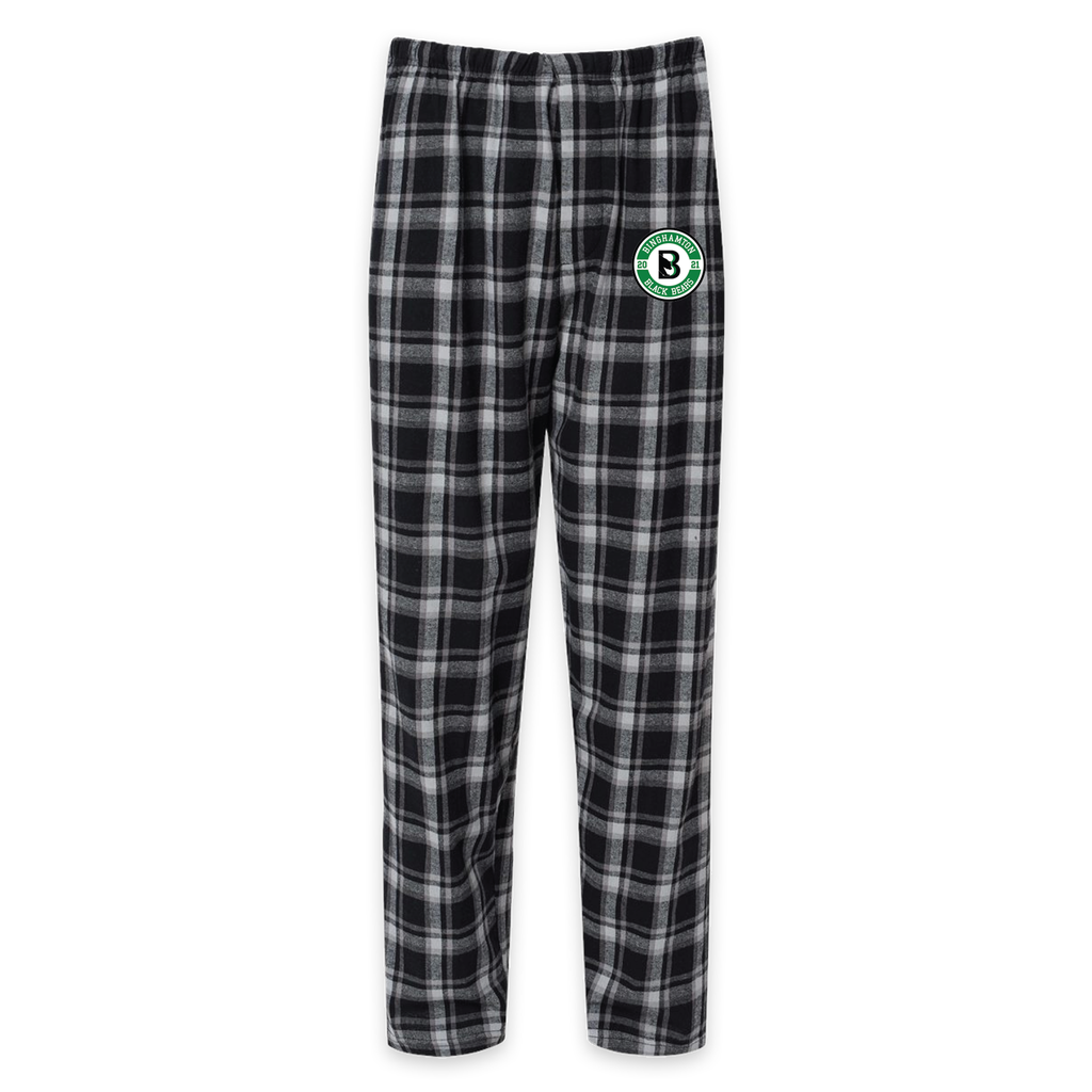  Binghamton Black Bears Flannel Sleep Pants in Black!