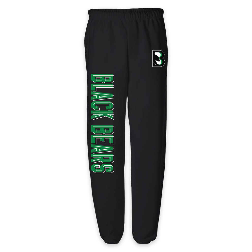 Binghamton Black Bears Fleece Sweatpants with Pockets - New Design! (Online Exclusive)