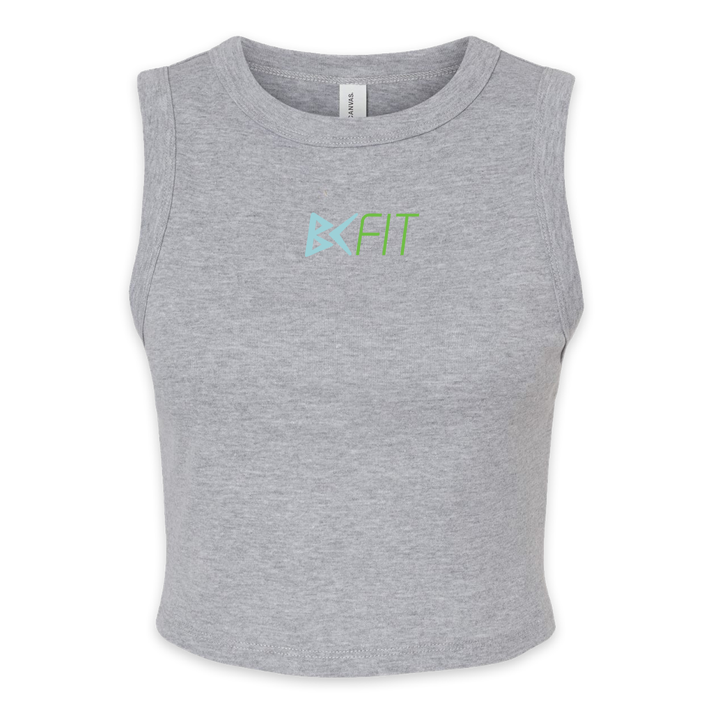 BC Fit Ladies Micro Rib Muscle Crop Tank!