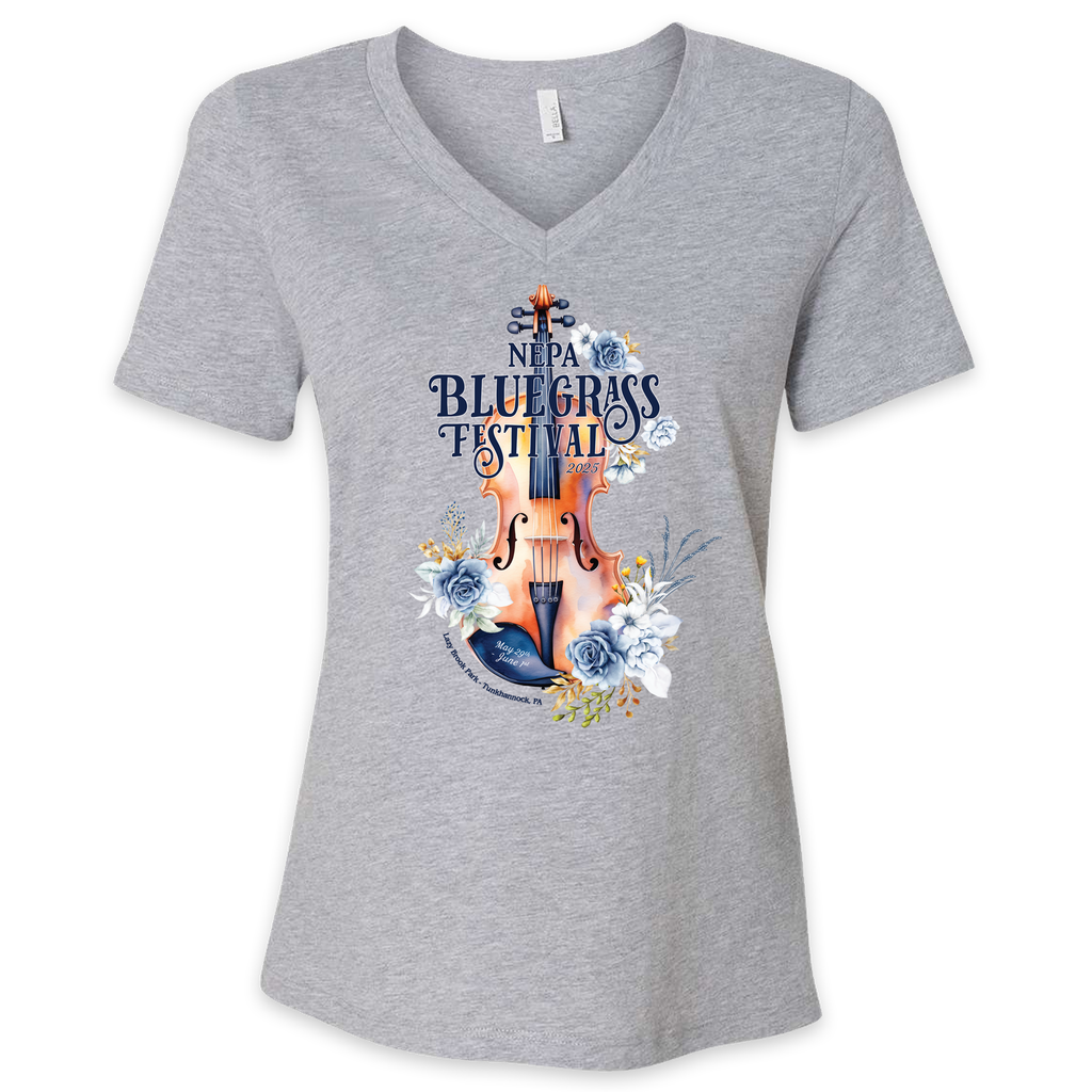 NEPA Bluegrass Festival 2025 - Ladies Vneck Tee