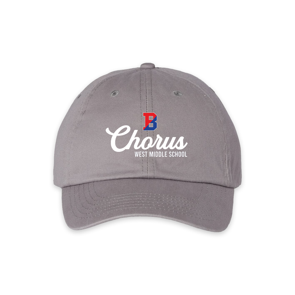 [VC300A-GREY] Binghamton West Middle Chorus - Ballcap!  (Grey)