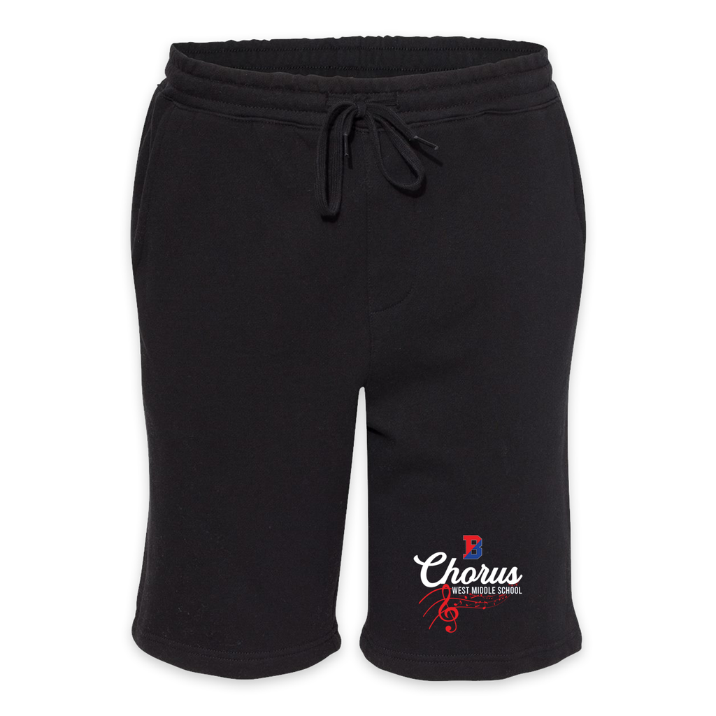 [IND20SRT-s-black] Binghamton West Middle Chorus - Unisex Shorts (S, Black)