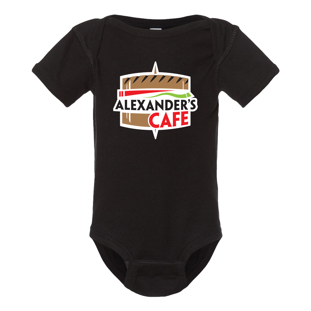 [4400-6m-black] Alexander's Cafe - Onesie! (6M, Black)