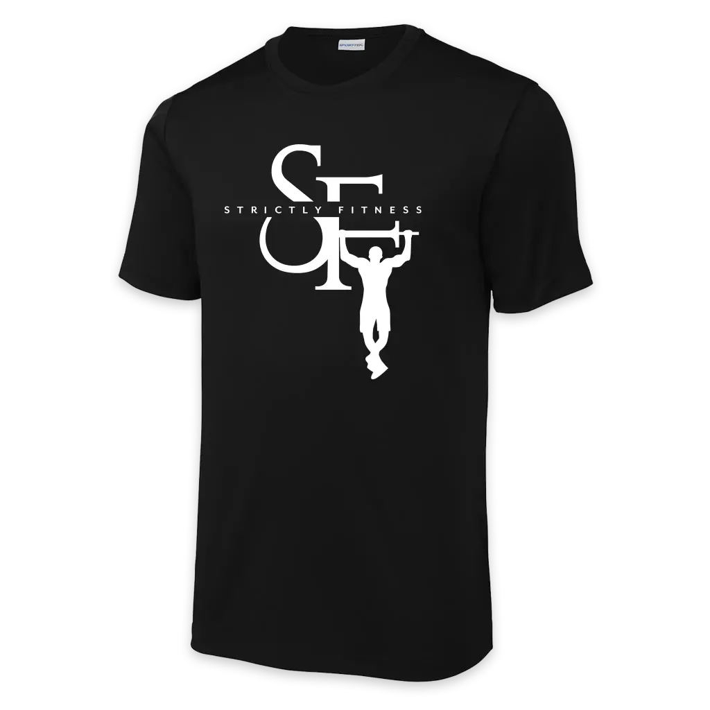 [ST420-S-Black] Strictly Fitness - Posi-UV Pro Workout Tee! (Black, S)