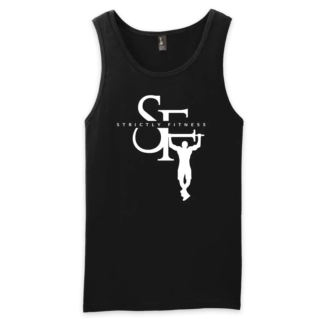 [DT5300-S-Black] Strictly Fitness - Unisex Tank Top (Black, S)