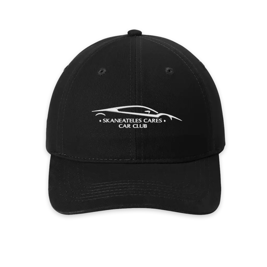[CP77-Black] Skaneateles Cares Car Club - Embroidered Hat (Black)