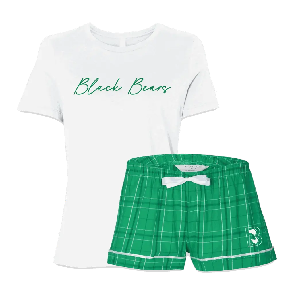 Binghamton Black Bears Ladies Pajama Set - ONLINE EXCLUSIVE 
