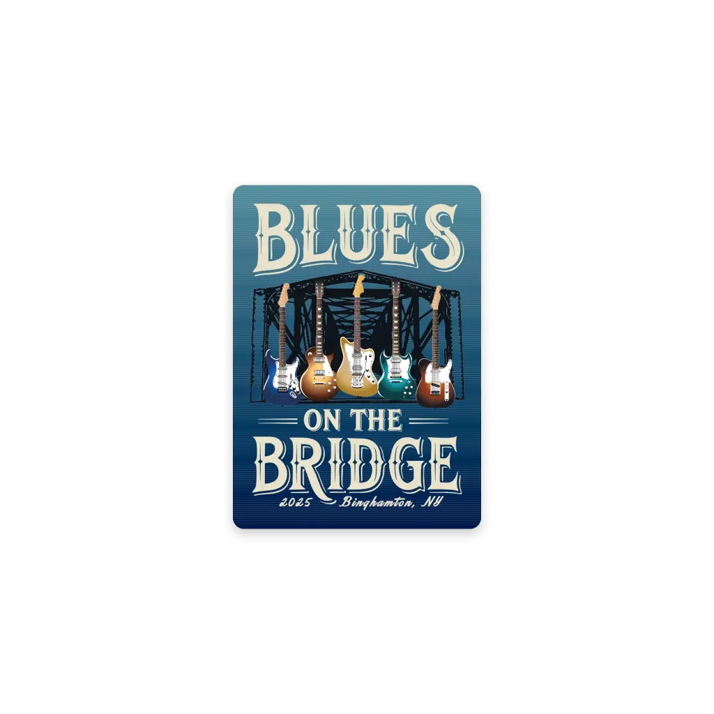 Blues on the Bridge - Blue Sticker 2025 