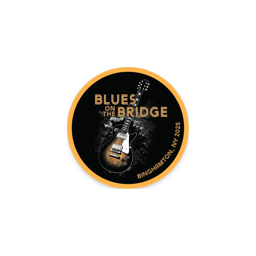 Blues on the Bridge - Black Sticker 2025