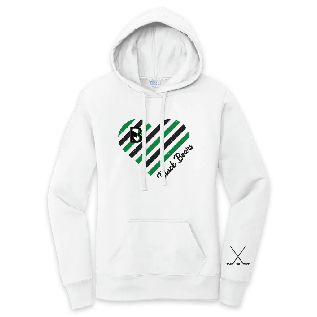 Binghamton Black Bears Ladies Heart Hoodie - ONLINE EXCLUSIVE