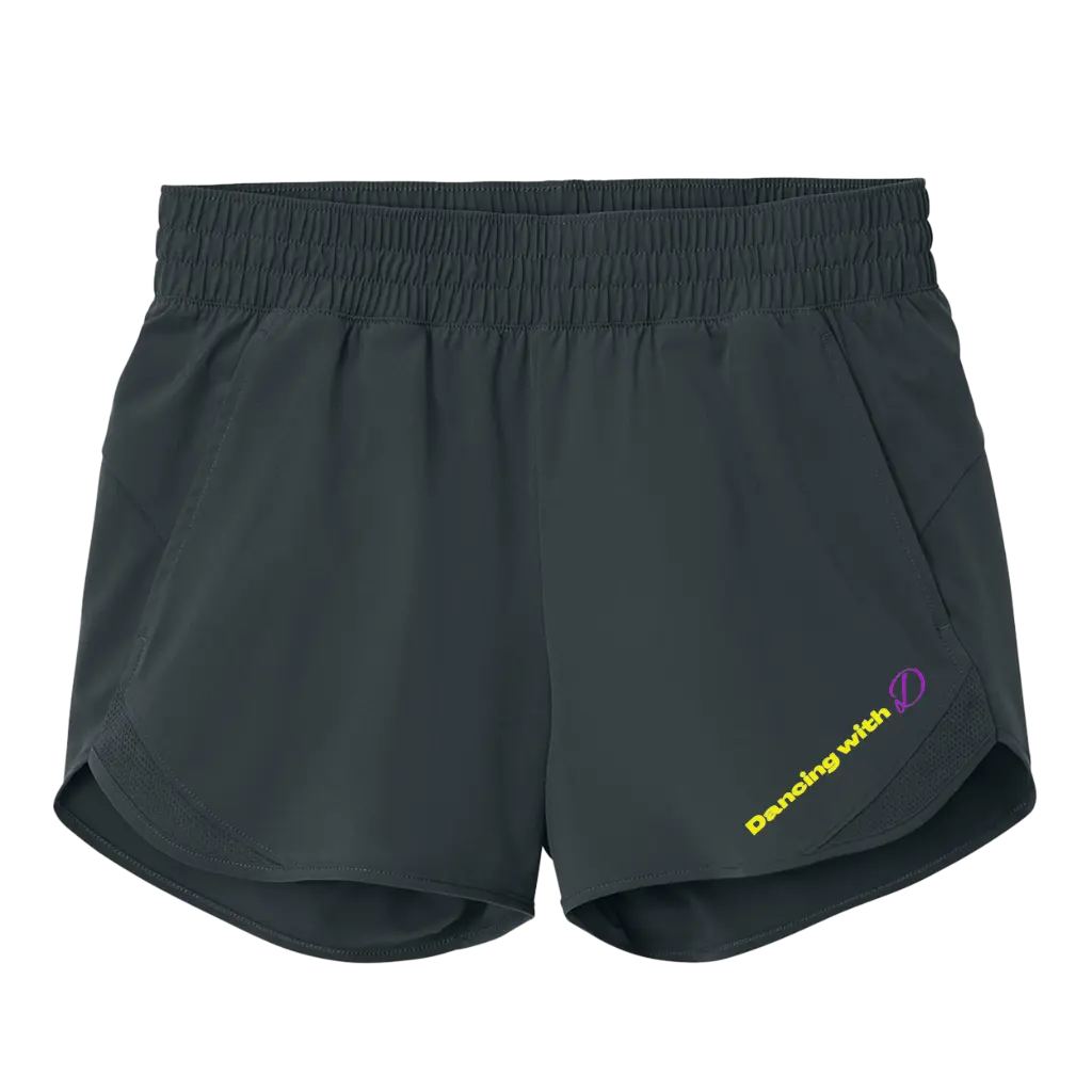 [LST484-S-CHARCOAL] Dancing With D 3inch Ladies Short! (Charcoal, S)