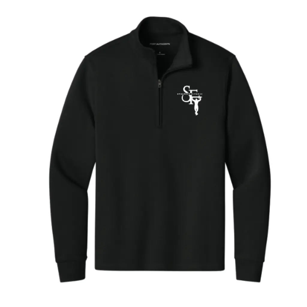 [K210-S-Deep Black] Strictly Fitness - Port Authority® Wearever Signature Double Pique 1/4-Zip (S)