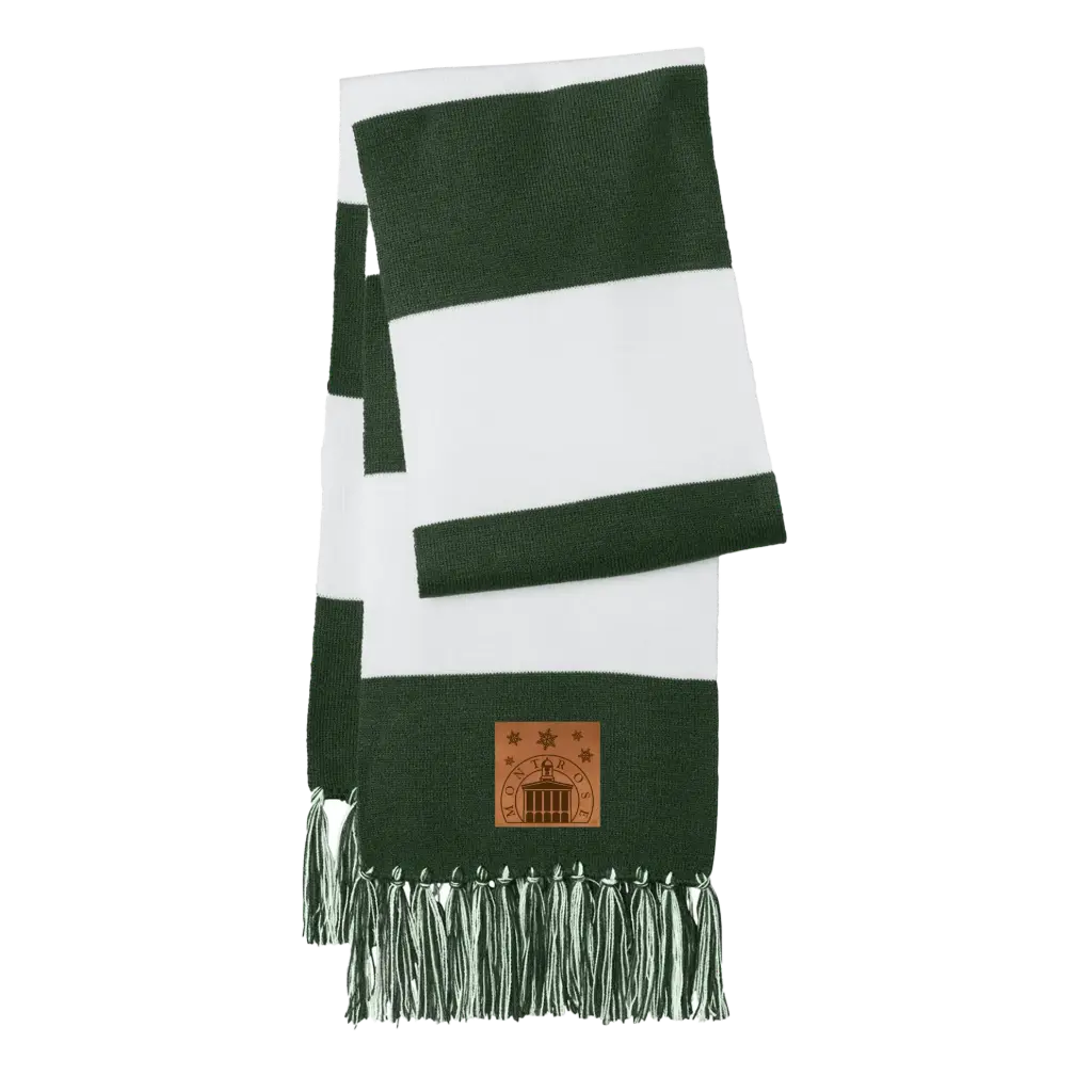 [STA02-Forest Green/ White] Christmas in Montrose - Rally Scarves! (Forest Green/White)