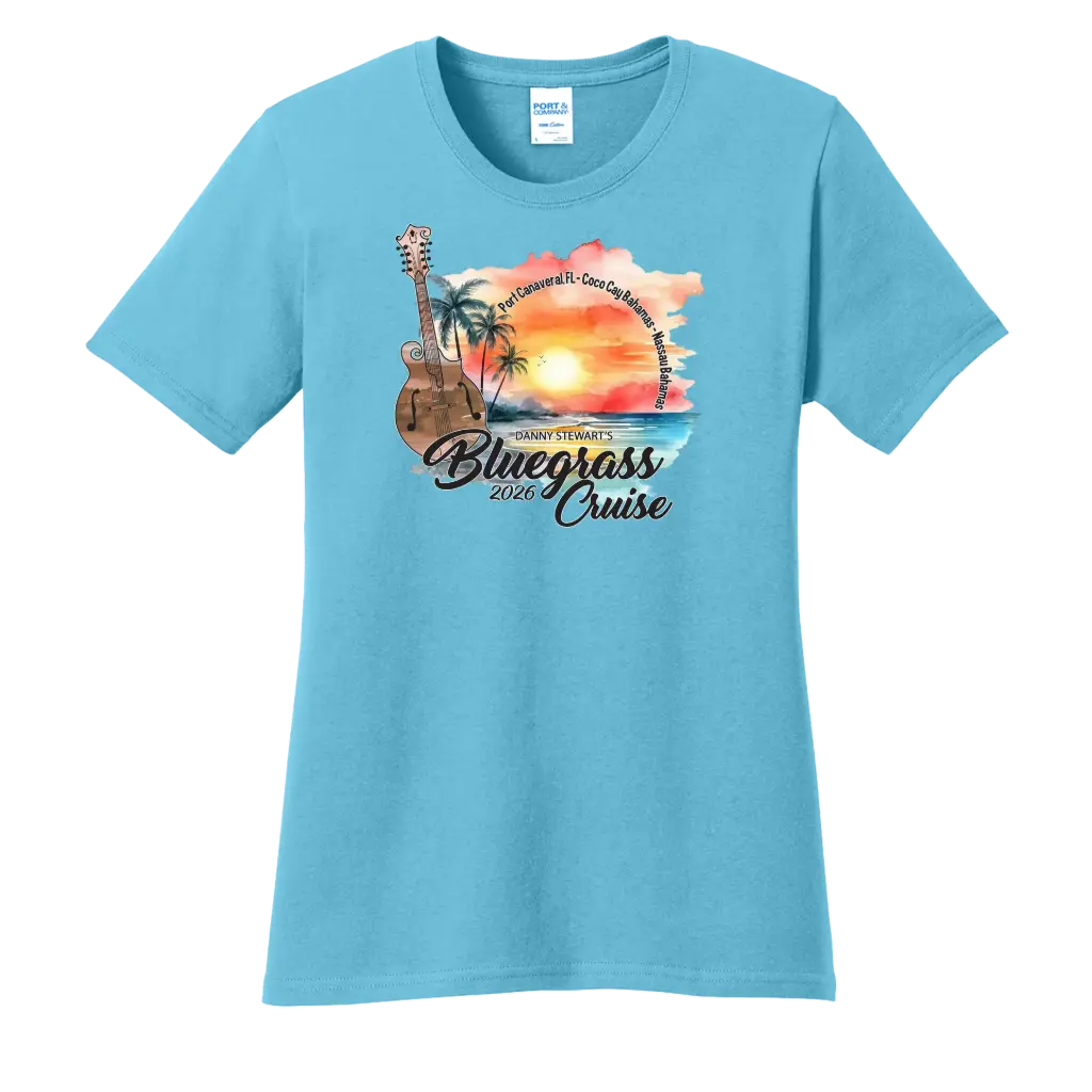 2026 Danny Stewart Bluegrass Cruise - Ladies Tshirt! 