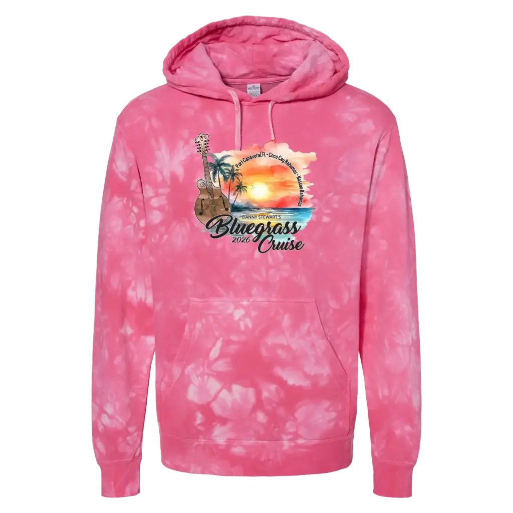 2026 Danny Stewart Bluegrass Cruise - Unisex Tie Dye Hoodie!