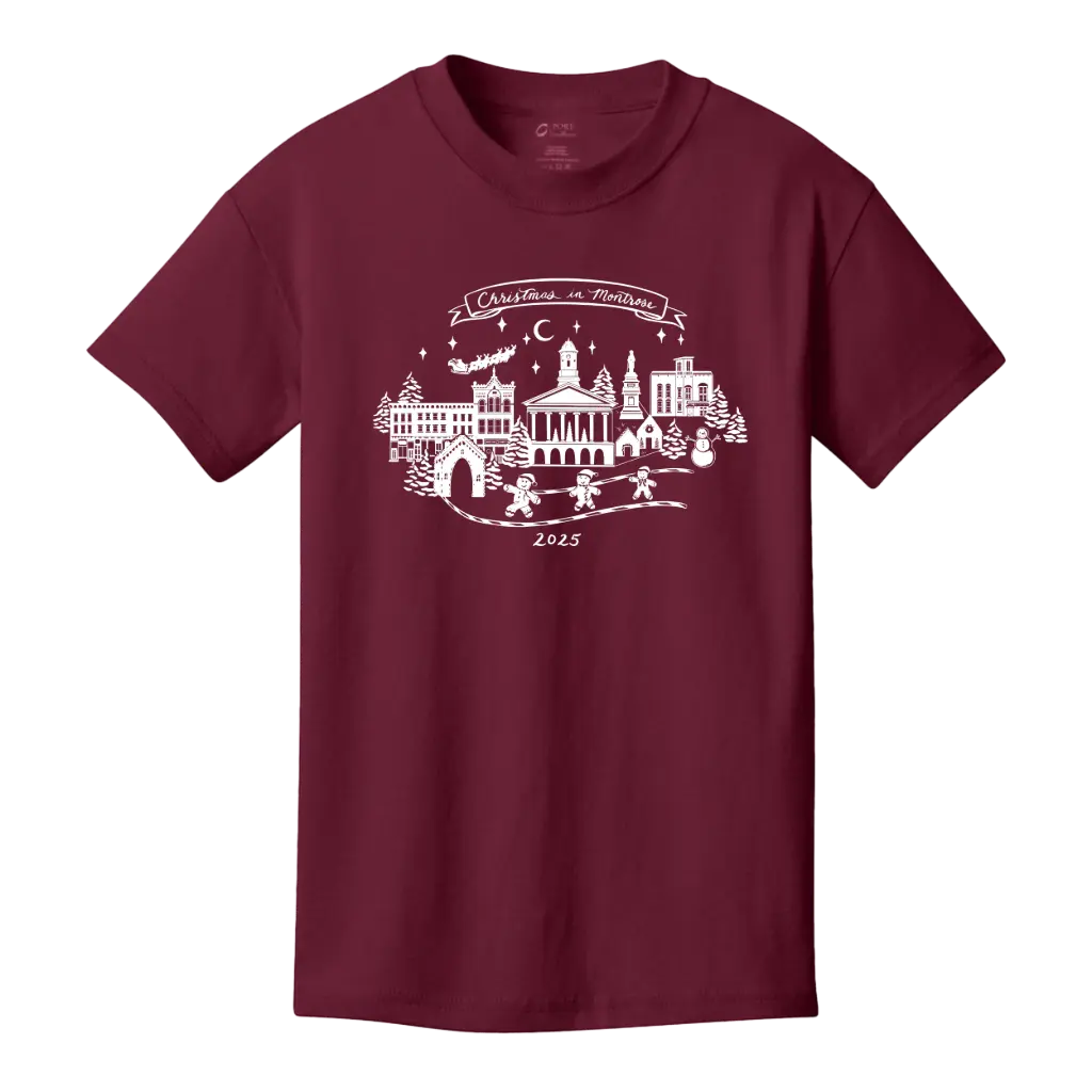 YOUTH Christmas in Montrose - 2025 One Color Tshirt
