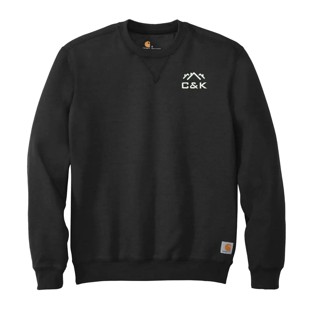 C&K Construction - Embroidered Carhartt Crewneck