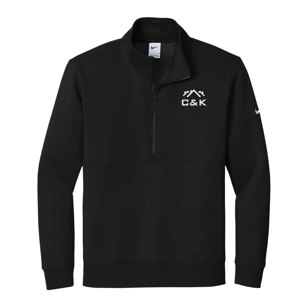 C&K Construction - Embroidered Nike Fleece 1/2 Zip