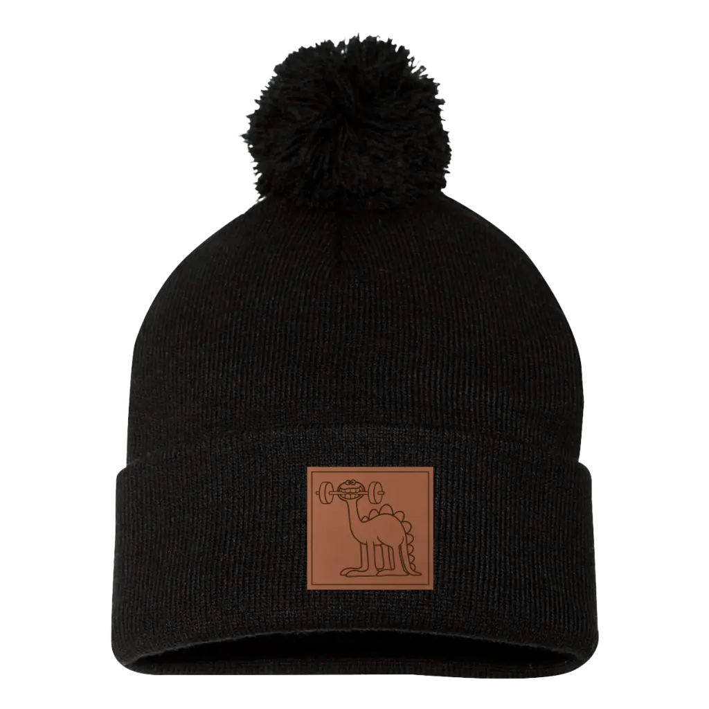 [SP15-Black] BC Fit Pom Gronk Beanie (Black)