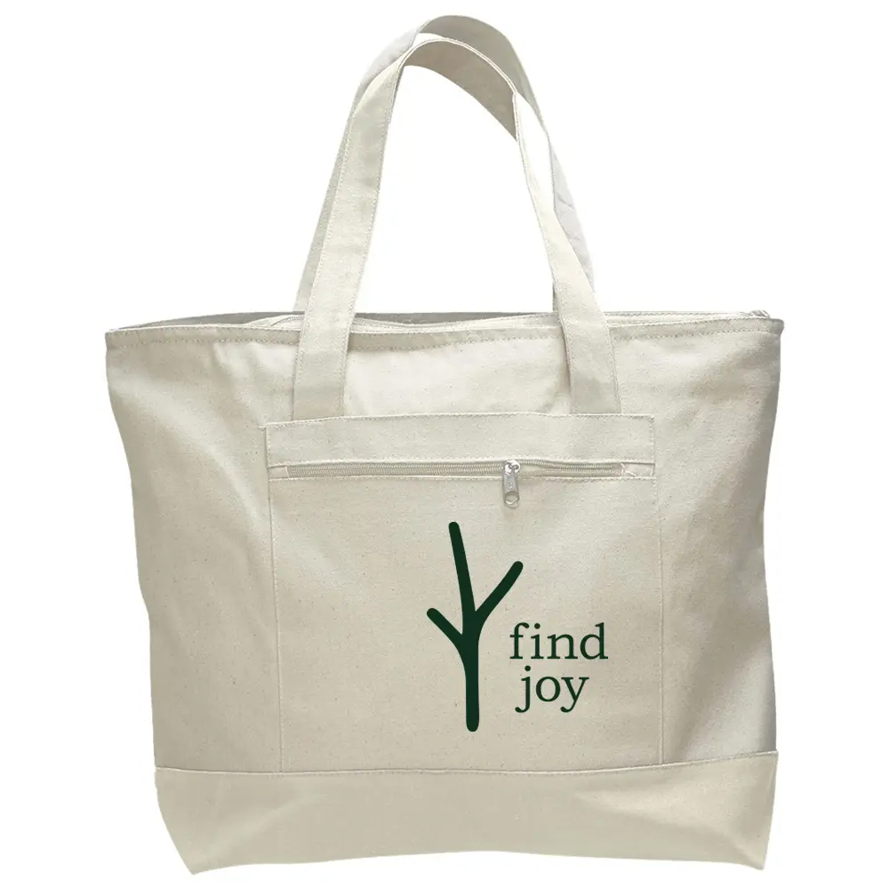 [Q1300-Natural] The Rooted Twigg Tote Bag