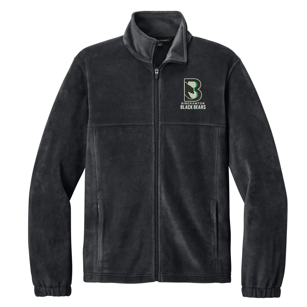 [F190-S-Black] Binghamton Black Bears Fleece Jacket (Online Exclusive) (Black, S)