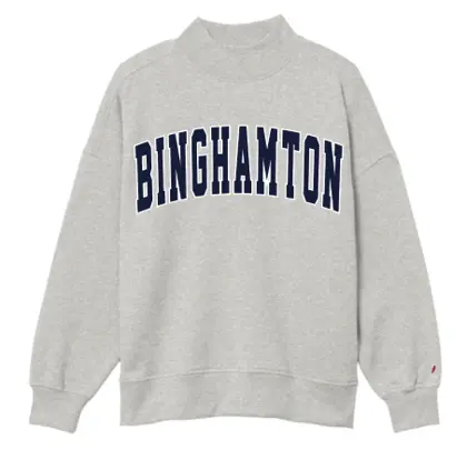 Binghamton Mock Neck Crewneck Sweatshirt