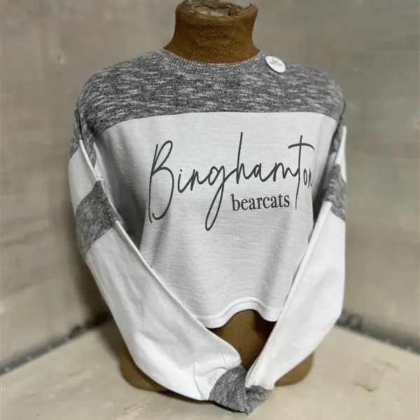 Binghamton Bearcats Cropped Long Sleeve