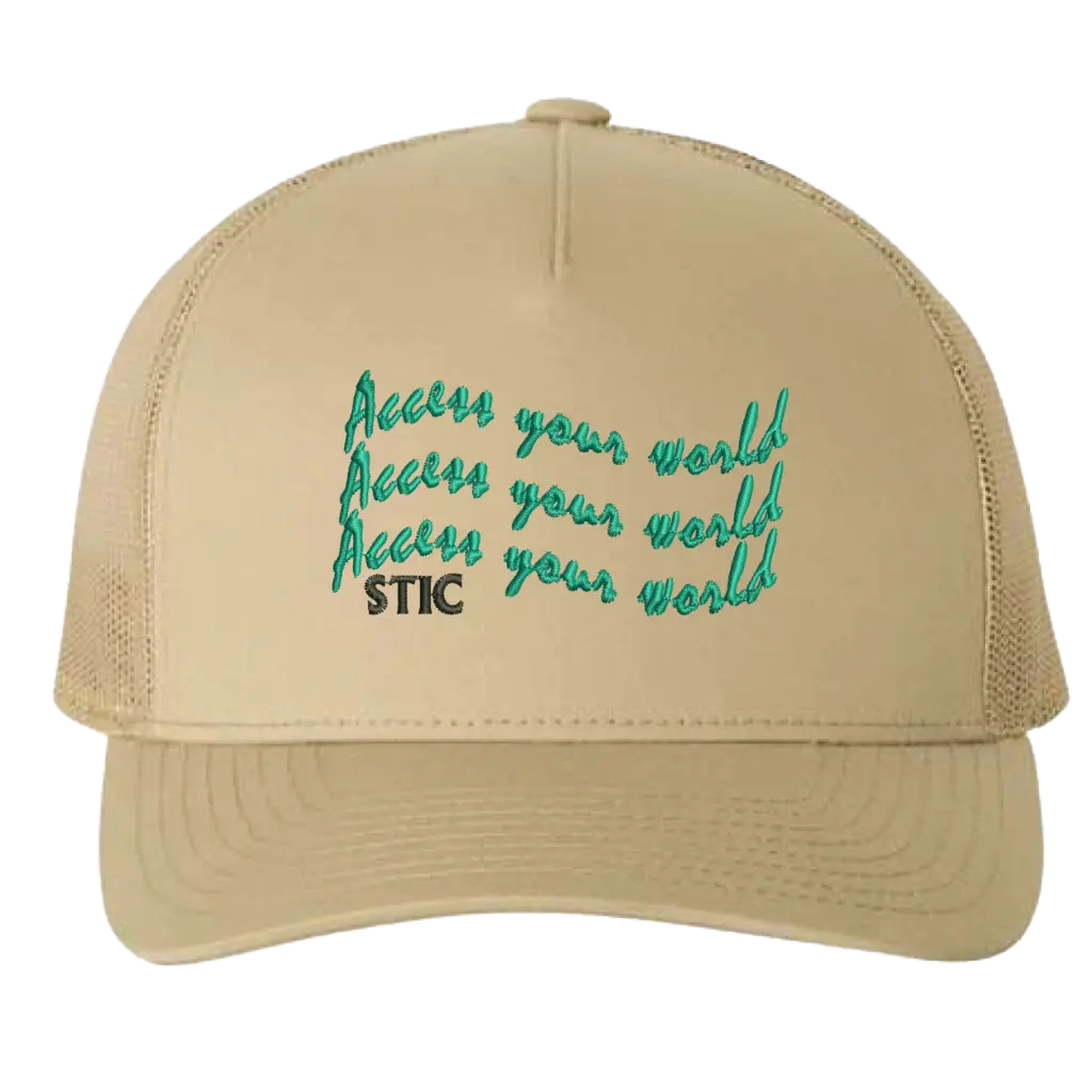 STIC Embroidered Retro Trucker Hat - Access Your World