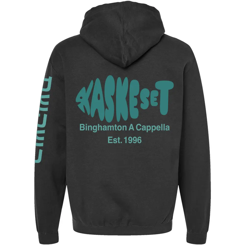 [320-S-Black] Kaskeset - Letter Fish Hoodie (S)