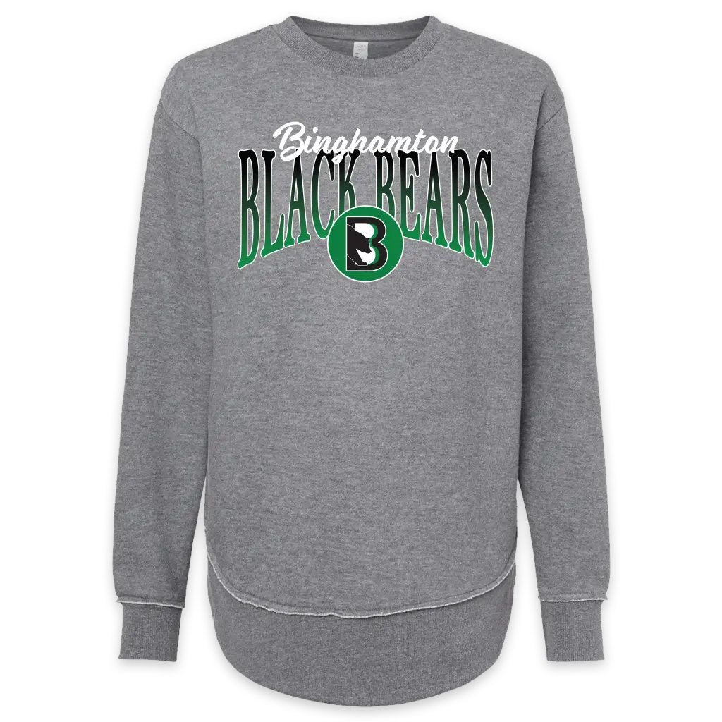 Binghamton Black Bears Ladies Gradient Crewneck (Online Exclusive)