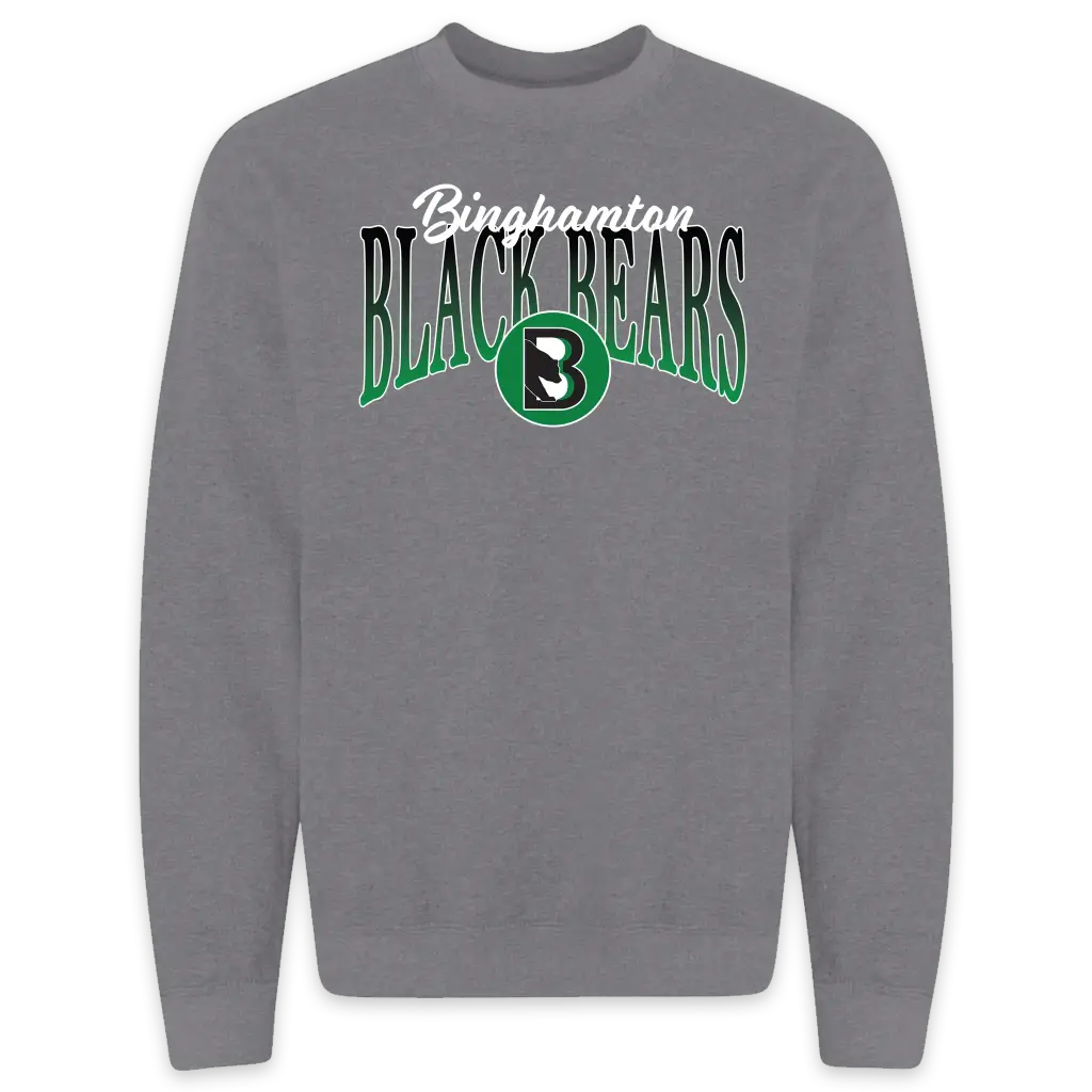 Binghamton Black Bears Unisex Gradient Crewneck - ONLINE EXCLUSIVE