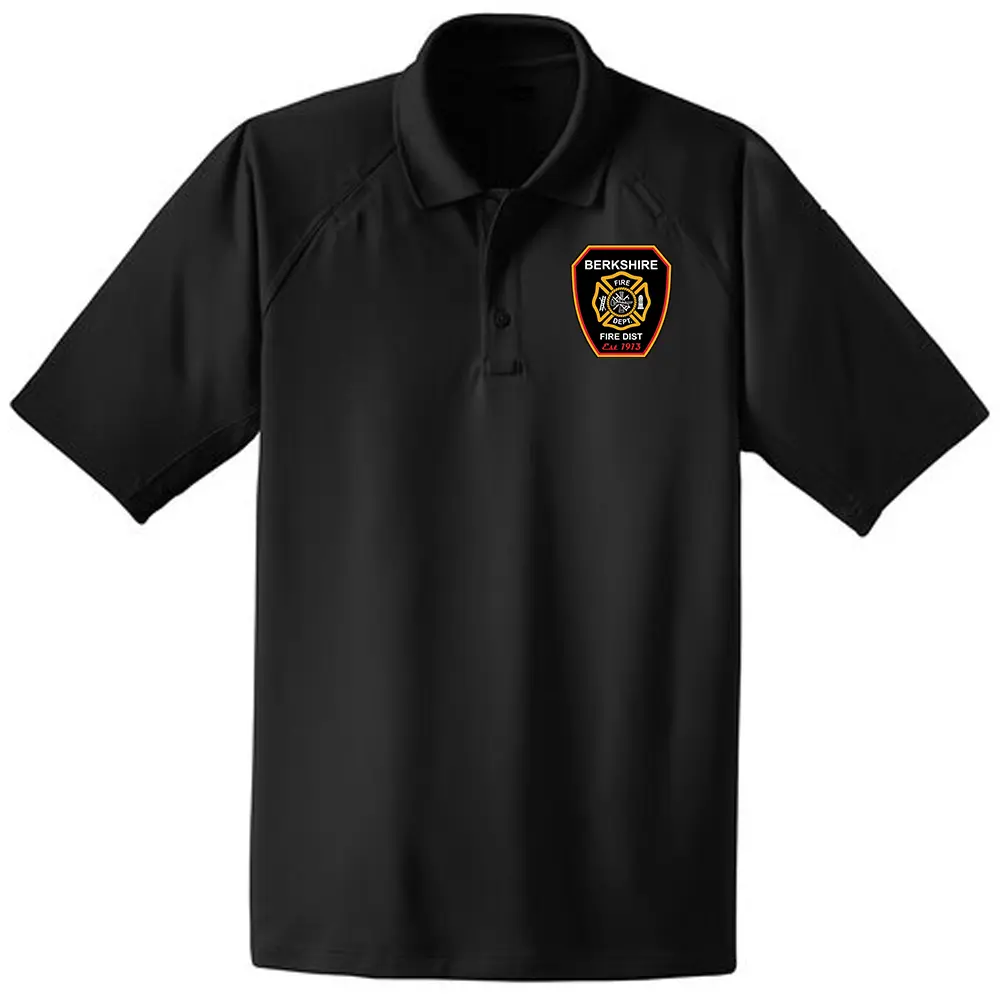 [CS410-S-Black] Berkshire Fire - Snag-Proof Tactical Polo (S)