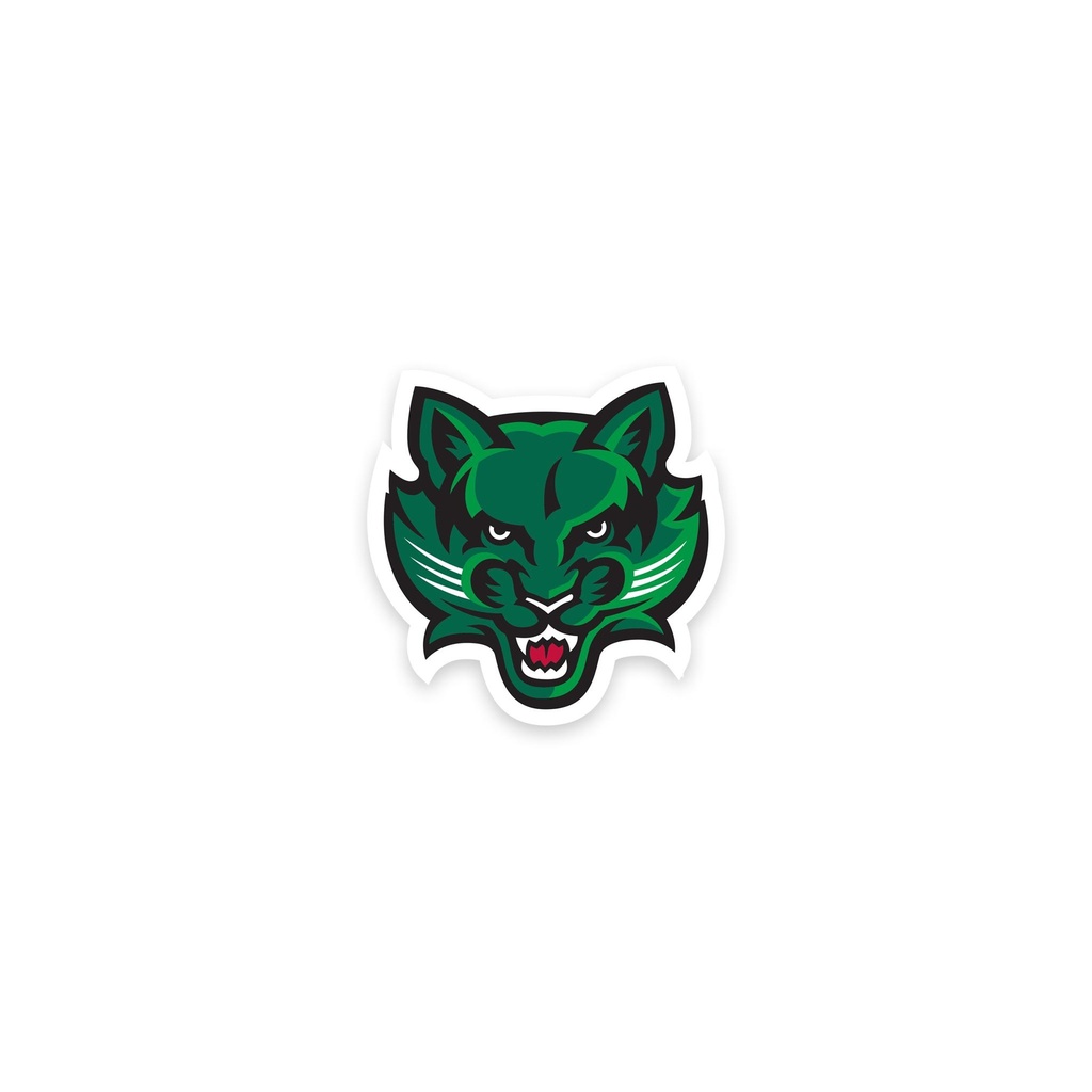 BU Club Hockey Player Bearcat Sticker