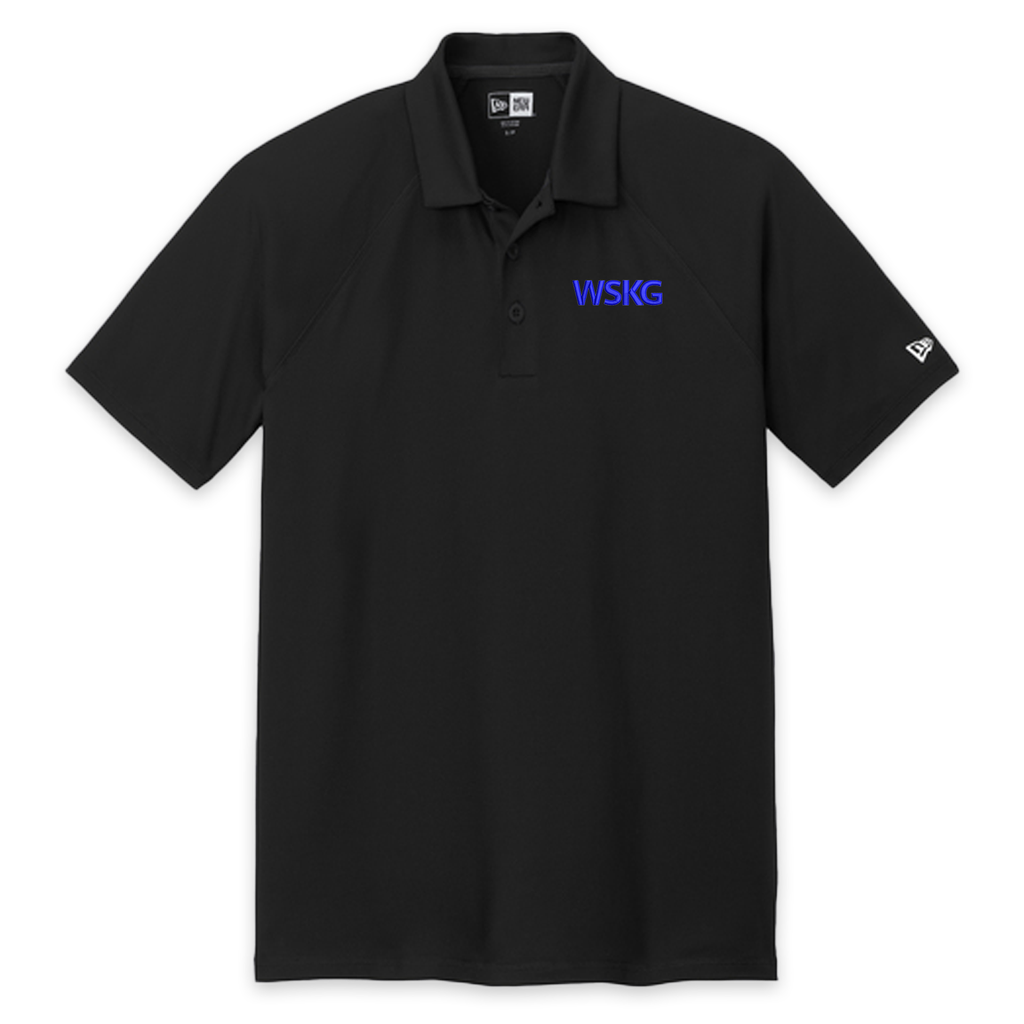 [NEA225-S-Black] WSKG Embroidered New Era Power Polo (Black, S)