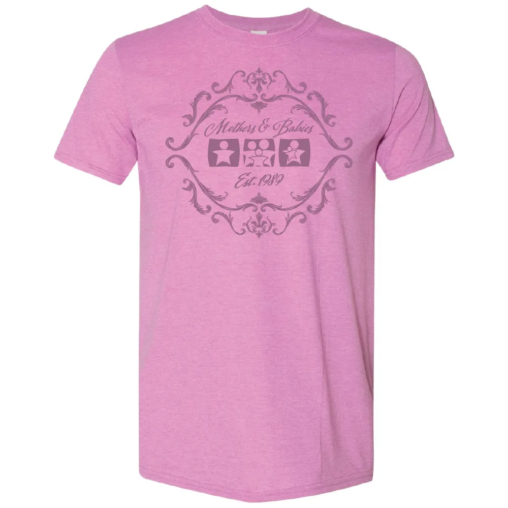 [64000-S-Heather Radiant Orchid] Mothers & Babies - Victorian T-Shirt (Heather Radiant Orchid, S)